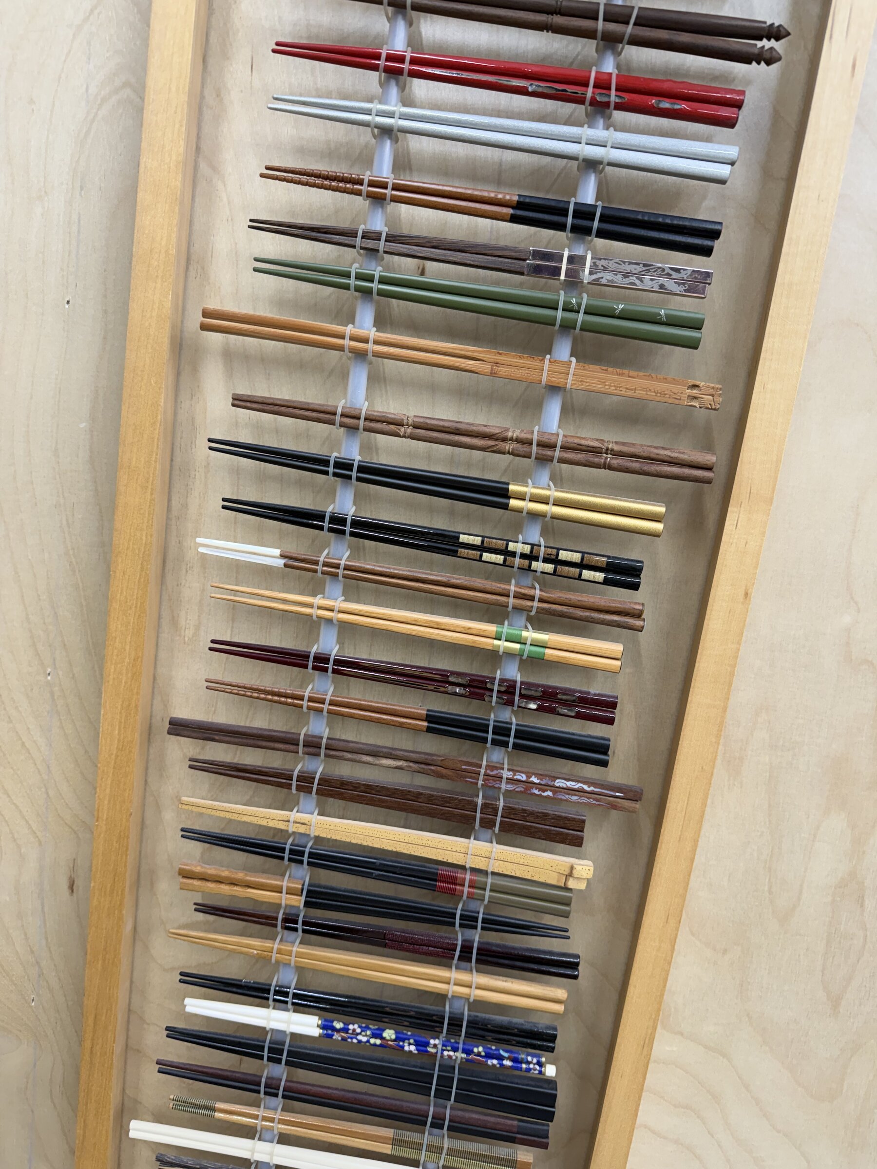 David’s chopstick collection